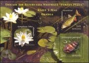 Romania 2008 Petea Nature Reserve/ Endangered Species/ Fish/ Snail/ Flower/ Nature/ Wildlife/ Conservation 3v m/s (n44719)