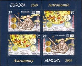 Romania 2009  Europa/ Astronomy/ Galileo/ Telescope/ Space/ Stars  4v m/s  (b340q)