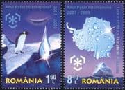 Romania 2009 Penguins/ Polar/ Glacier/ Antarctic/ Birds/ Nature/ Conservation/ Environment 2v set (n44681)