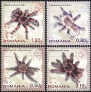 Romania 2010 Tarantulas/ Spiders/ Insects/ Nature/ Arachnids/ Conservation 4v set (n44683)
