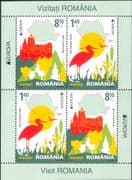 Romania 2012 Europa/ Tourism/ Danube Delta/ Heron/ Castle/ Birds/ Architecture 4v m/s (s2303d)