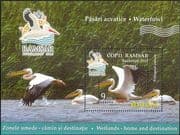 Romania 2012 RAMSAR/ Wetlands/ Pelicans/Nature/ Birds/ Conservation 1v m/s (n44721b)