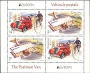 Romania 2013 Europa/ Postal Transport/ Bike/ Bicycle/ Car/ Plane/ Horse & Cab 4v m/s (n17672x)