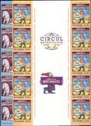 Romania 2017 Clowns/ Circus/ Horse/ Acrobats/Trapeze/ Poster 10 x 4v sets GUTTER PAIRS (b9573d)