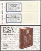 RSA 1987 / 88 Bible Natal Flood Fund / Welfare Fund / o / ptd 10v bklt (n19994)