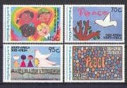 RSA 1994 Peace / Art / Doves / Birds / Children 4v set (n26033)