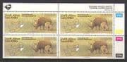 RSA 1995 Tourism / Rhino / Map / Natal 4v ctl blk (n20020)