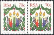 RSA 1996 Christmas/ Holly/ Candles/ Greetings/ Flame/ Animation 2v bklt pr (n23305)