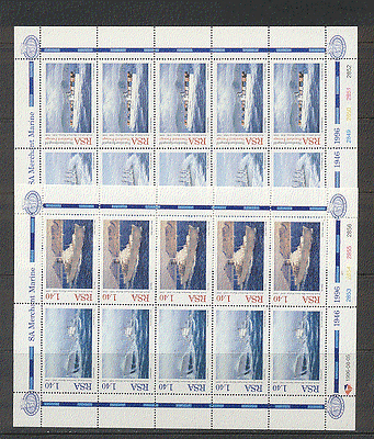 RSA 1996 Merchant Marine / SHIPS 2 x 10v shts n17240