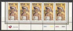 RSA 1996 Women's Day  /  Xhosa Woman  /  People 5v c  /  b (n23346)
