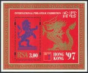 RSA 1997 Lion/ Dragon/ Wild Cats/ Hong Kong/ StampEx/ Animation 1v m/s (s2642)