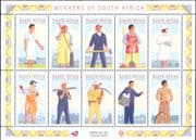 RSA 1999  Workers/ Nurse/Farmer/ Postman/ Miner/ Chef/ Builders  10v sht  (n16882)