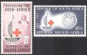 RSA/South Africa 1963 Red Cross 100th/ Medical/ Health/ Welfare/ Nurse/ Candle/ Nursing 2v set (n23379)