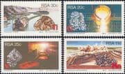RSA (South Africa) 1984 Metals/ Minerals/ Mining/ Industry/ Titanium/ Chrome 4v set (n19266)