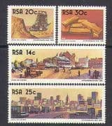 RSA / South Africa 1986 Gold/ Mining/ Minerals/ Industry/ Business/ Commerce/ Buildings/ Architecture 4v set (n23785)