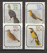RSA / South Africa 1990 Birds / Nature / Wildlife 4v set ref:b1307