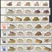 RSA/South Africa 1995 Reader's Digest/ Cacti/ Frog/ Monkey/ Hedgehog/ Tortoise strips x 7 (b2778)