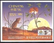 RSA / South Africa 1996 YO Rat / Greetings m / s ref:s841