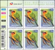 RSA/South Africa 2001 Bee-eater/ Birds/ Nature/ 7th Definitive series 6v c/b (n16779)