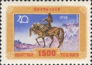 Russia 1958 Tbilisi 1500th/ Vakhtang I Gorgasal/ Horse/ Statue/ People 1v (ru1313)