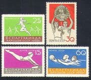 Russia 1959 Sports / Games / Water Polo / Gymnastics / Athletics 4v set (n33500)