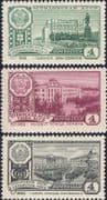 Russia 1962 Autonomous Republics Capitals/ Buildings/ Architecture 3v set (ru1111)