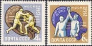 Russia 1963 15th European Boxing Championships/ Sports/ Boxers 2v set (ru1308)