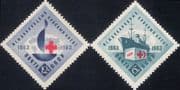 Russia 1963 Red Cross/ Candle Emblem/ Health/ Ship/ Welfare/ Transport 2v set (n29744)