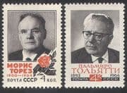 Russia 1964 Communist Politicians / Politics / Communism / People 2v (n39498)