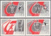 Russia 1965 Spartakiad/ Sports/ Cycling/ Gymnastics/ Diving/ Cup 4v set (2 x prs) (ru1183)