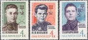 Russia 1966 Ilin/ Kravchenko/ Uglovsky/War Heroes/ Military/ People/ WWII/ Medals 3v set (ru1096)