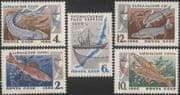 Russia 1966 Lake Baikal Fish/ Fishing/ Boats/ Nature/ Transport 5v set (n24134)