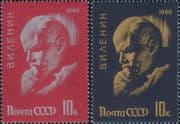 Russia 1966 Lenin 96th Birthday Anniversary/ Politics/ People 2v set (ru1176)