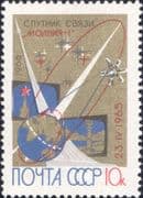 Russia 1966 "Molniya 1" Telecommunications Satellite/ Space/ Radio 1v (n11830)