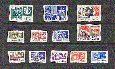 Russia 1966 Space / Aviation / Farming / Military 12v n17736
