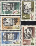 Russia 1967 Health Resorts/ Flowers/ Plants/ Tourism/ Buildings/ Architecture/ Nature 5v set (n17738)