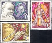 Russia 1969 Cosmonautics Day/ Korolev/ Rocket/ Space Flight/ Vostok 1 3v set (ru1173)