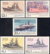 Russia 1970 Ships/ Submarine/ Maritime/ Navy/ Transport/ Naval/ Boats 5v set (ru1120)