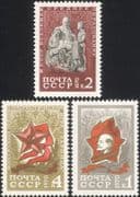 Russia 1970 Young Pioneers/ Lenin/ People/ Politicians/ Statues/ Art 3v set (n46198)