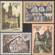 Russia 1972 Castle/ House/ Church/ Market/ Architecture/ Buildings 4v set (n43139)