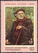 Russia 1973 M Prishvin/ Writer/ Author/ Literature/ Children's Books/ Writing/ Art 1v (n44143)