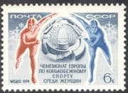 Russia 1974 Women's Ice Skating/ Sports/ Games/ Stadium/ Buildings 1v (n43048)