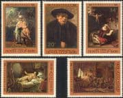 Russia 1976 Rembrandt/ Artists/ Paintings/ Art/ People/ Naked/ Nudes 5v set (n11802a)