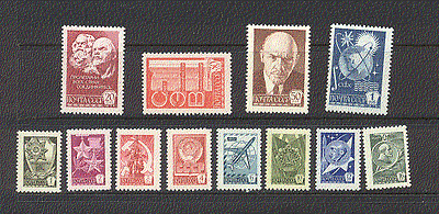 Russia 1976 SPACE / Aviation / Gagarin / Lenin 12v set n17808