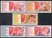 Russia 1976 trains / Plane / Tractor / Transport / Buildings / Farming / Computers 5v n39719
