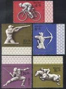 Russia 1977 Olympics / Horse / Cycling / Sport 5v set n17754