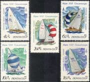 Russia 1978 Olympic Games/ Sports/ Olympics/ Sailing/ Boats/ Yachts 5v set (b1140)