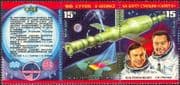 Russia 1978 Salyut-6/ Space Station/ Astronauts/ Cosmonauts 2v s-t pr + lbl (n11818a)