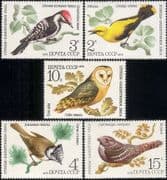 Russia 1979 Owl/ Woodpecker/ Oriole/ Nightjar/ Raptor/ Birds/ Nature/ Wildlife 5v set (b6688)