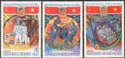 Russia 1980 "Soyuz 27"/ Space/ Rocket/ Astronauts/ Bus/ Transport 3v set (b4668)